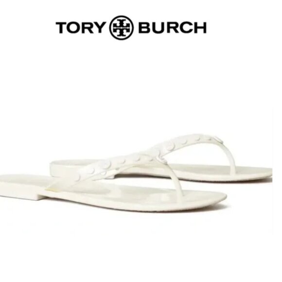 Tory Burch Shoes - Tory Burch Studded Jelly Flip Flops NWT